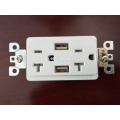Best Seller High Speed Dual USB Charger Outlet 20A TR Receptacle Screwless Wall Plates